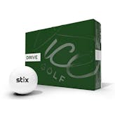 Stix + Vice Drive Golf Balls · White · One Dozen