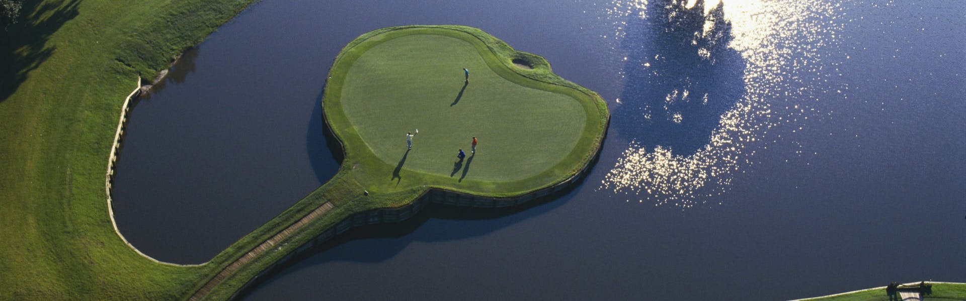 The hole on the island at TPC Sawgrass. 
