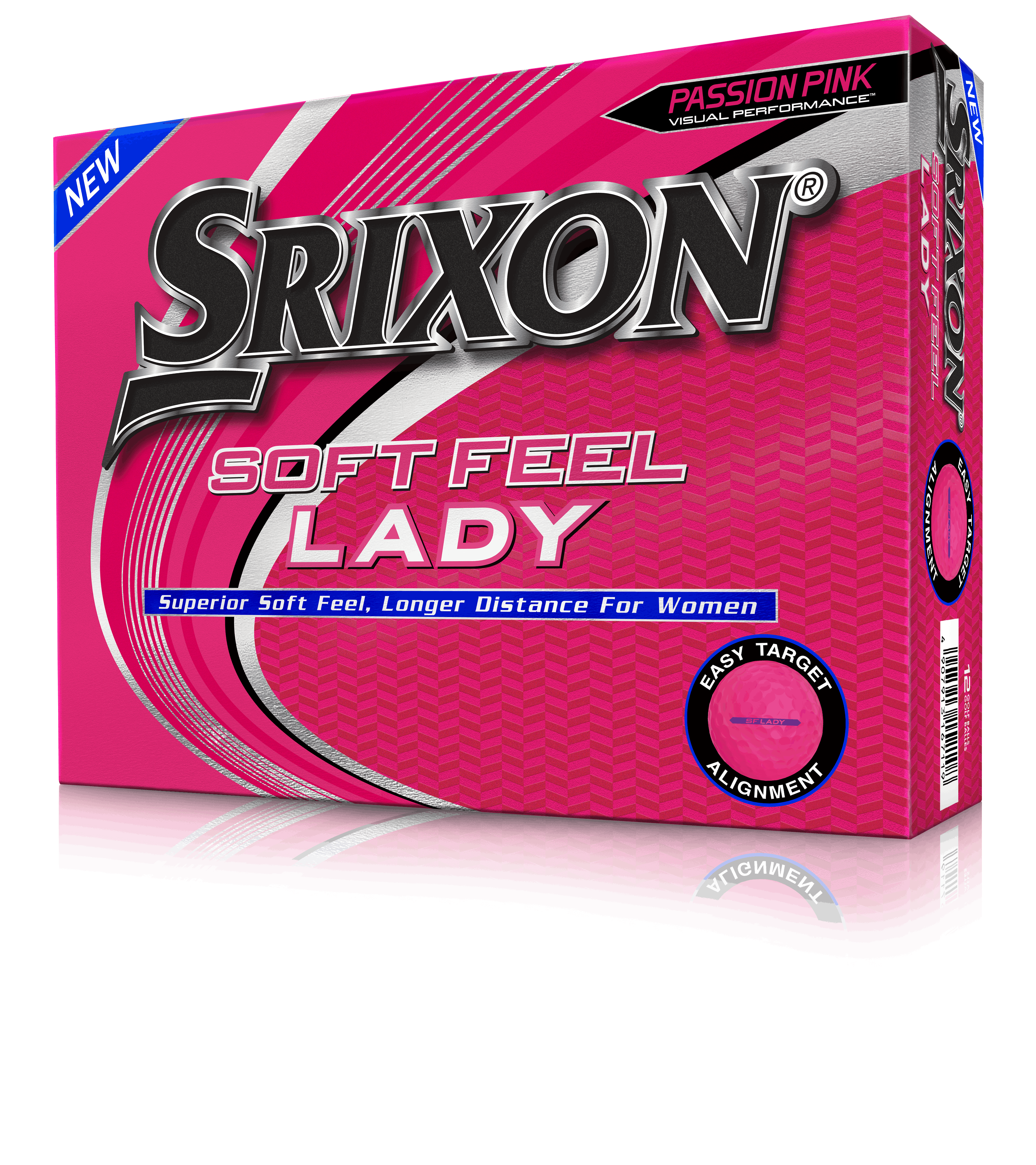 Srixon 2023 Soft Feel Lady Golf Balls · Passion Pink