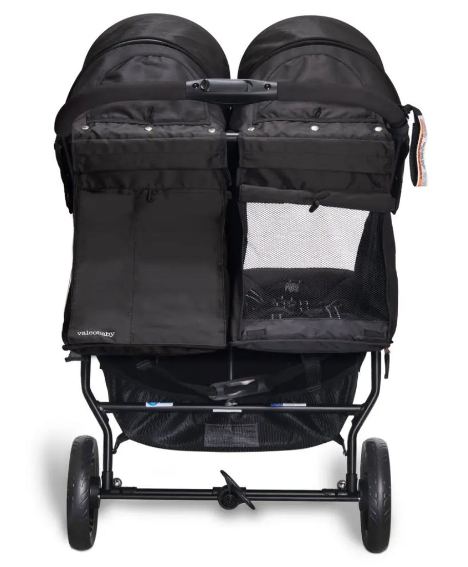 Valco Slim Twin Stroller · Licorice