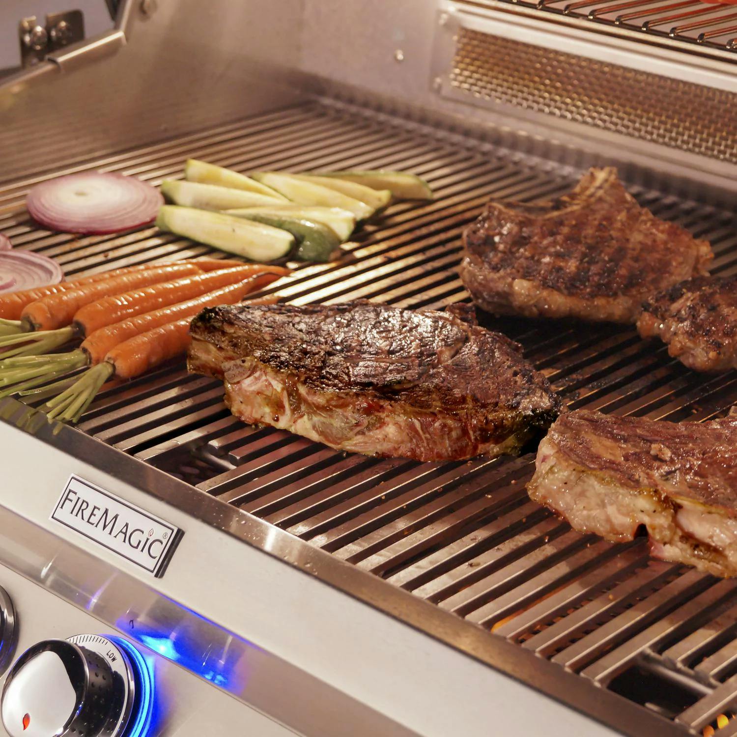 Fire Magic Aurora Built-in Gas Grill with Rotisserie and Analog Thermometer · 36 in. · Natural Gas