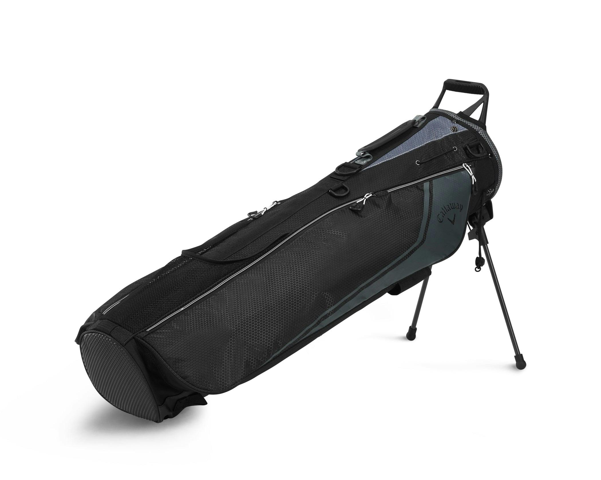 Callaway Carry+ Pencil Stand Bag Double Strap · Black/Charcoal