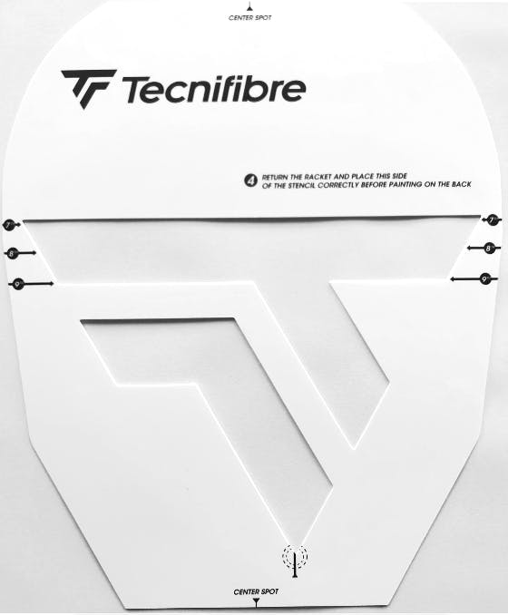 Tecnifibre Plastic Stencil · White · LG