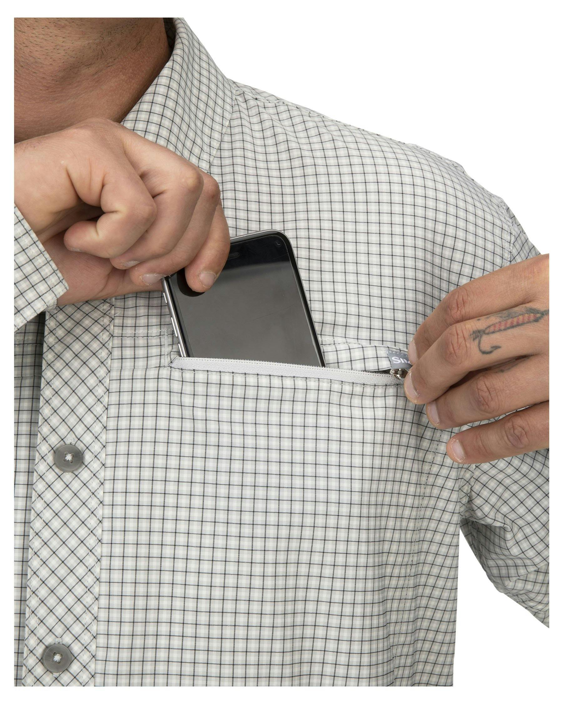 Simms Men's Bugstopper® Long Sleeve Shirt Plaid