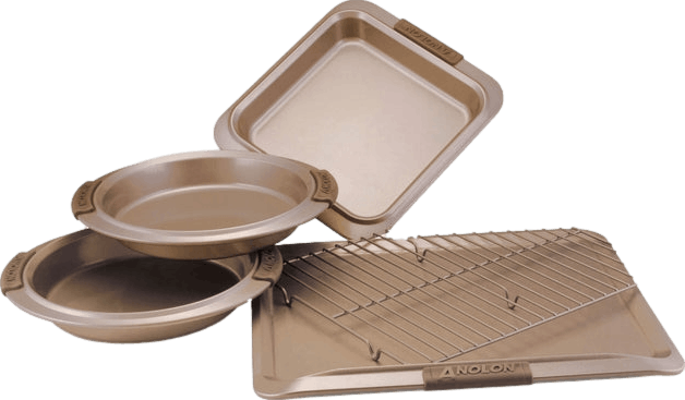 Anolon Bronze Nonstick Bakeware 3 Piece Cookie Pan Set