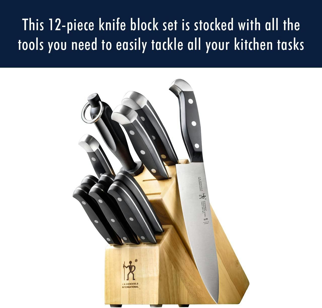 Henckels Statement Kitchen Knife Set with Block ·12 Piece Set