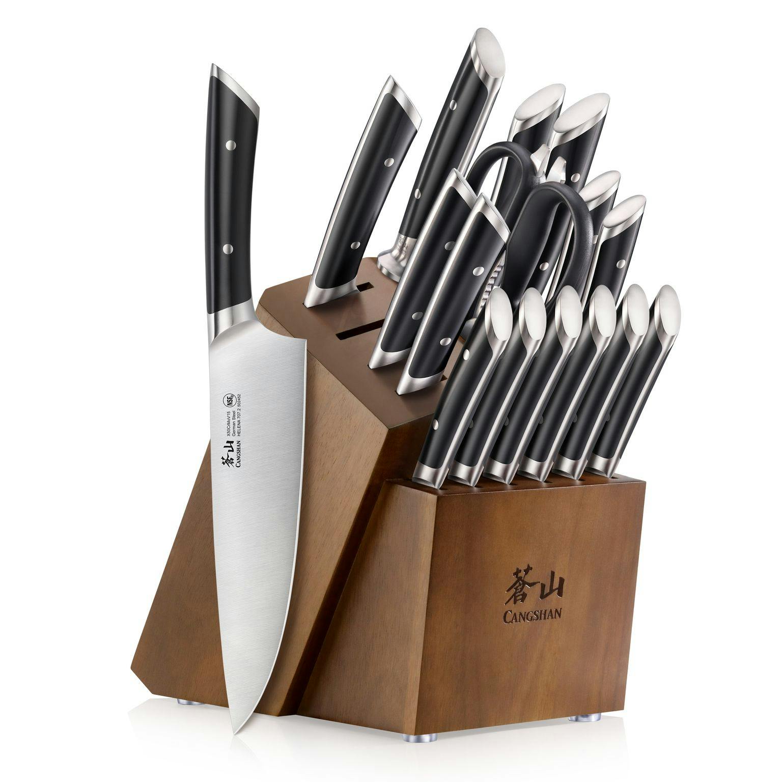 Saveur Selects 7-Piece Knife Block Set, Forged German Steel