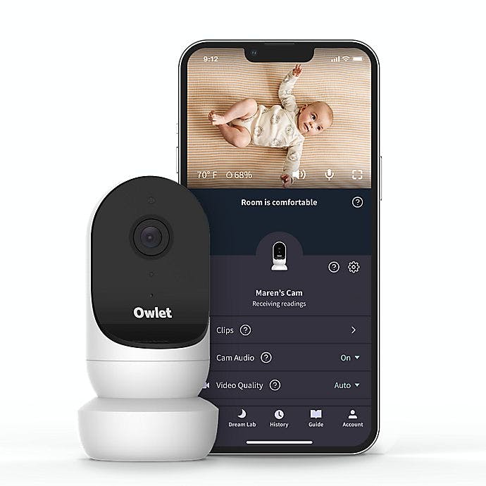 Owlet Cam 2, Smart HD Video Baby Monitor · White