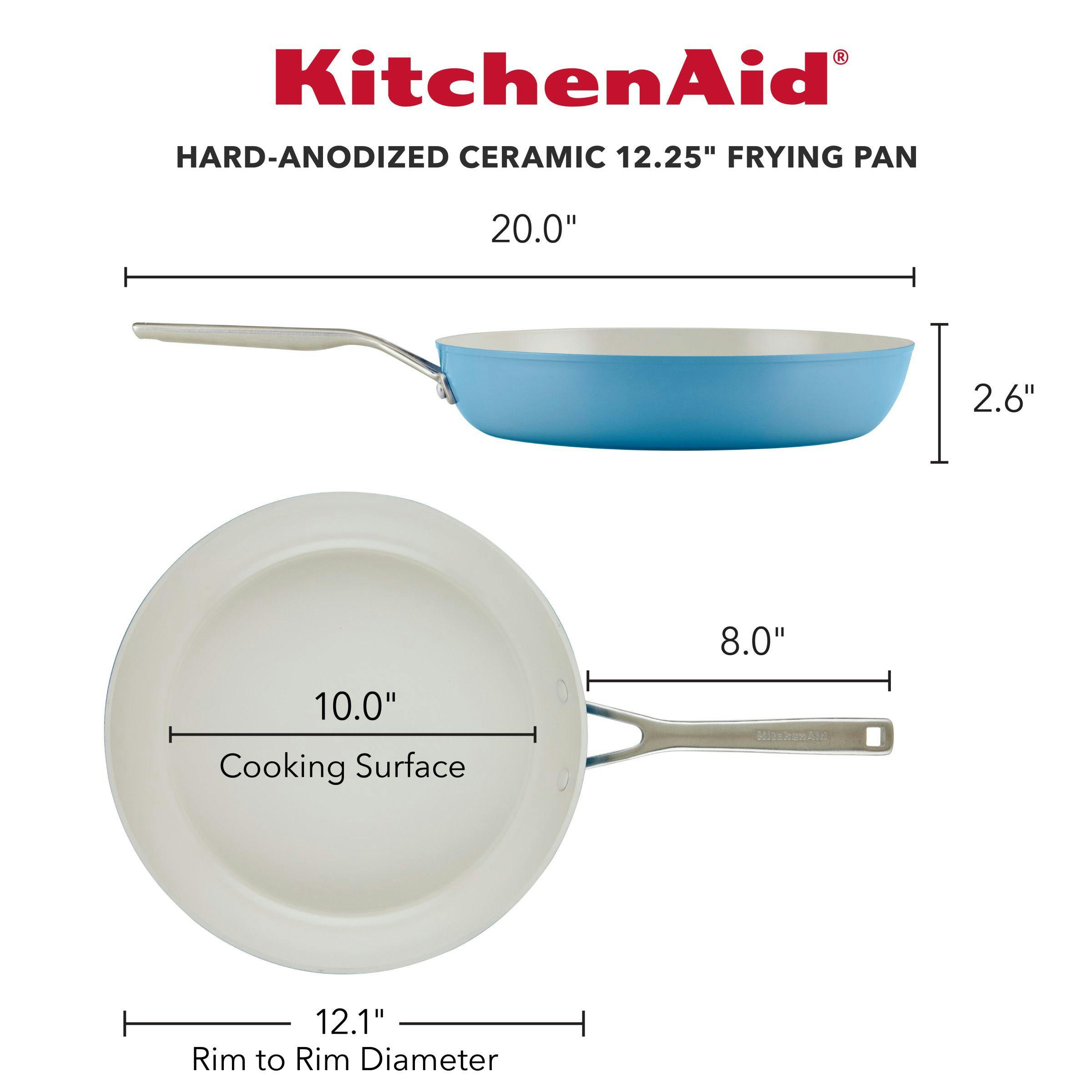 KitchenAid Hard Anodized Ceramic Nonstick Frying Pan, 12.25-Inch