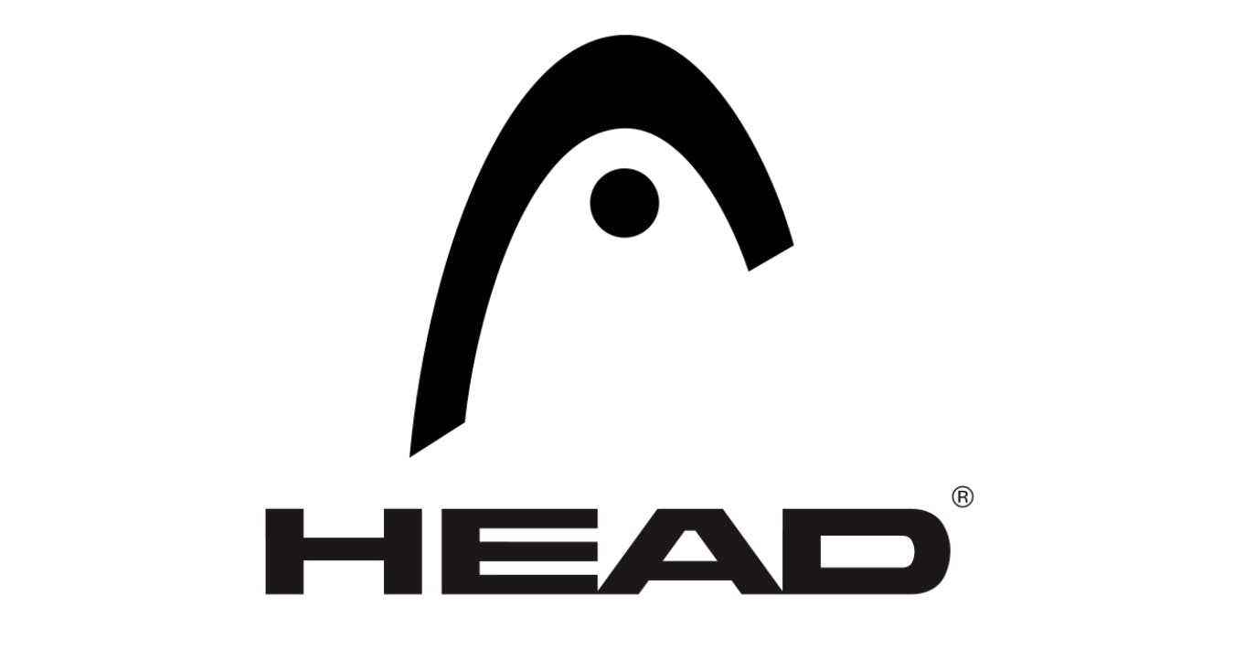 The Head logo reads "Head" in black with a black arc above it.