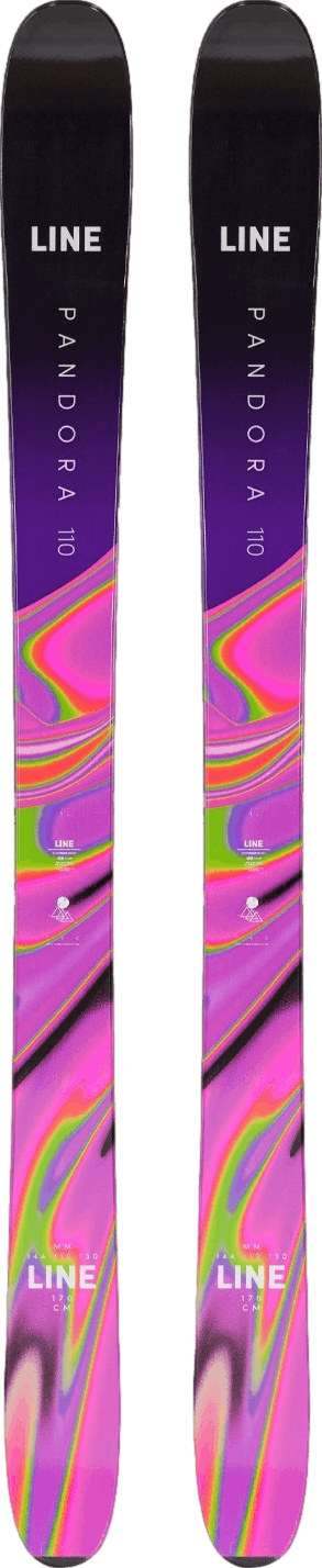 Line Pandora 110 Skis · Women's · 2023 · 170 cm