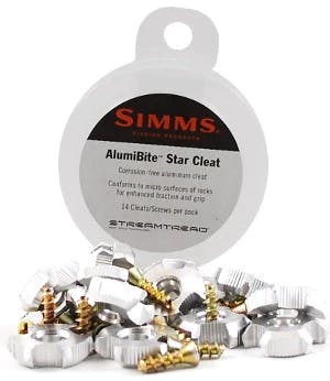 Simms PG-10698 AlumiBite Star Cleat (100-Count)