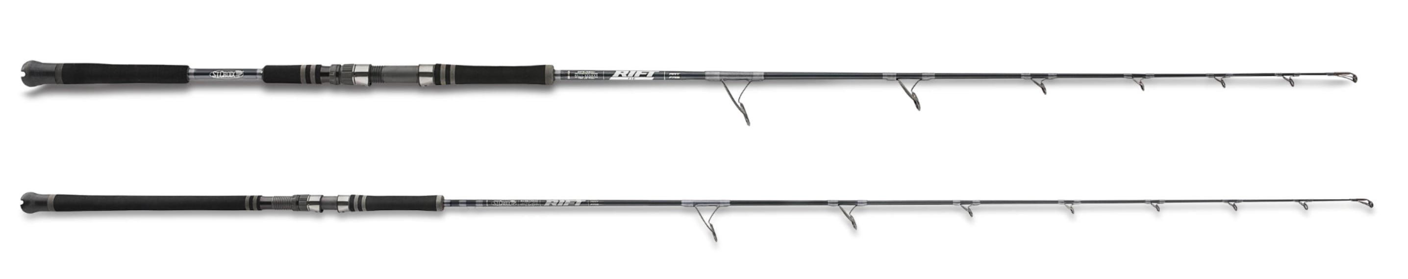 Product image of the St. Croix Rift Jig (top) and the St. Croix Rift Salt (bottom). 