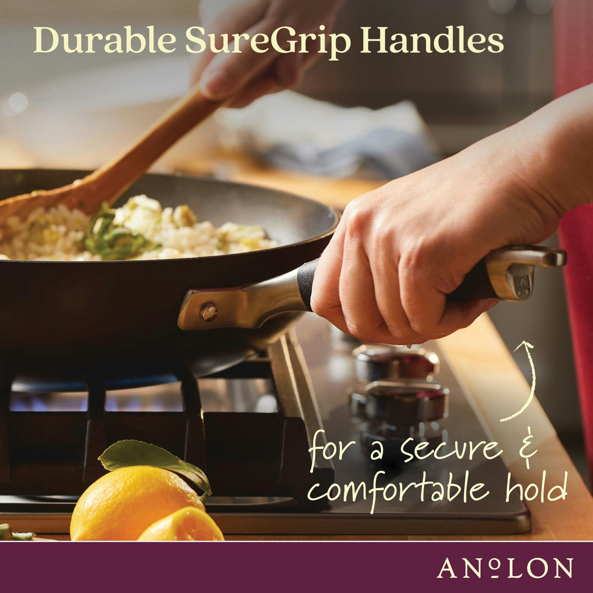 Anolon Advanced Home Hard-Anodized Nonstick Ultimate Pan with Lid