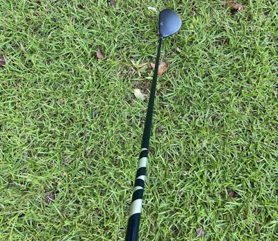 The Callaway Rogue ST Max Fairway Wood on the grass.