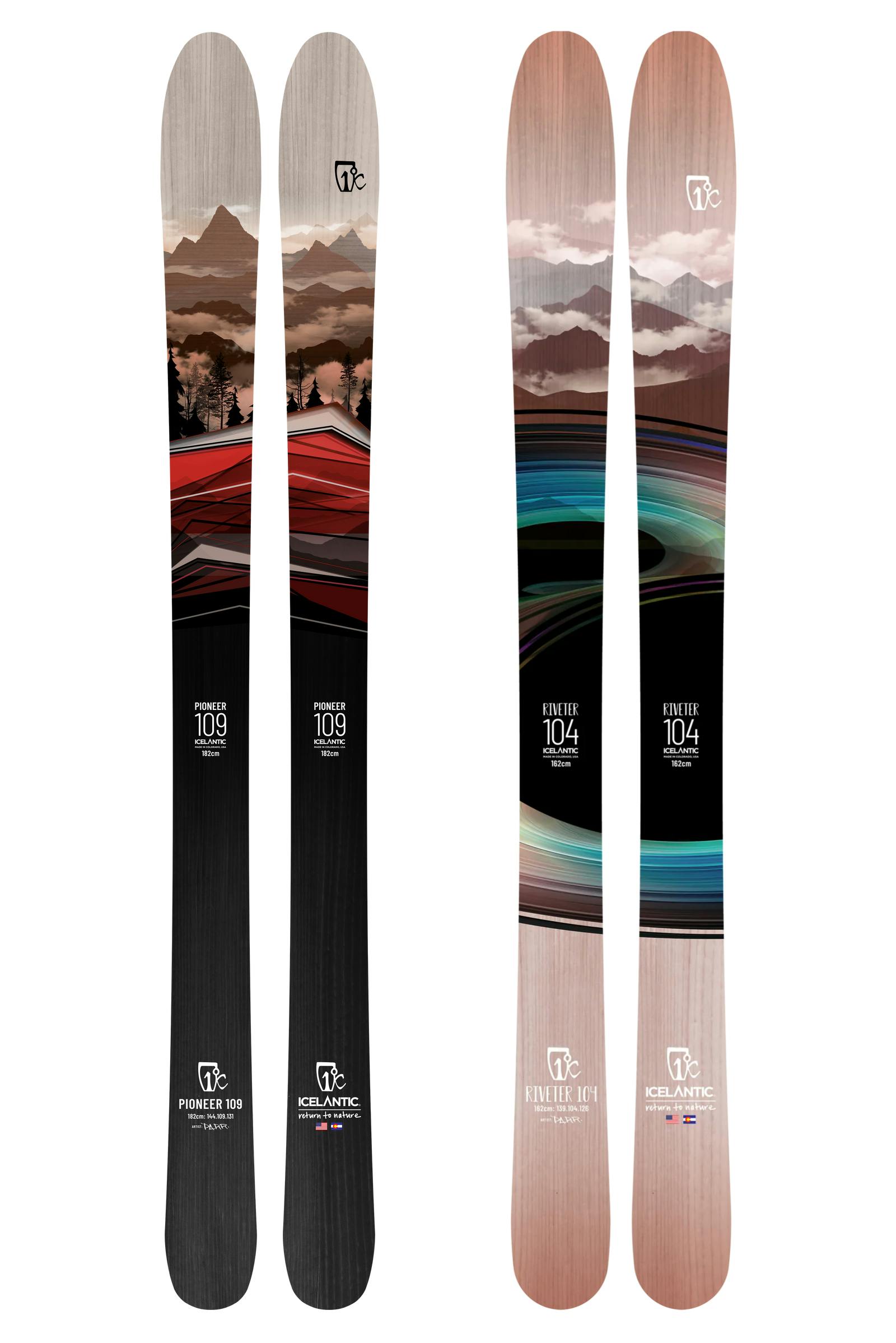 Product image of Pioneer 109 and riveter 104 skis