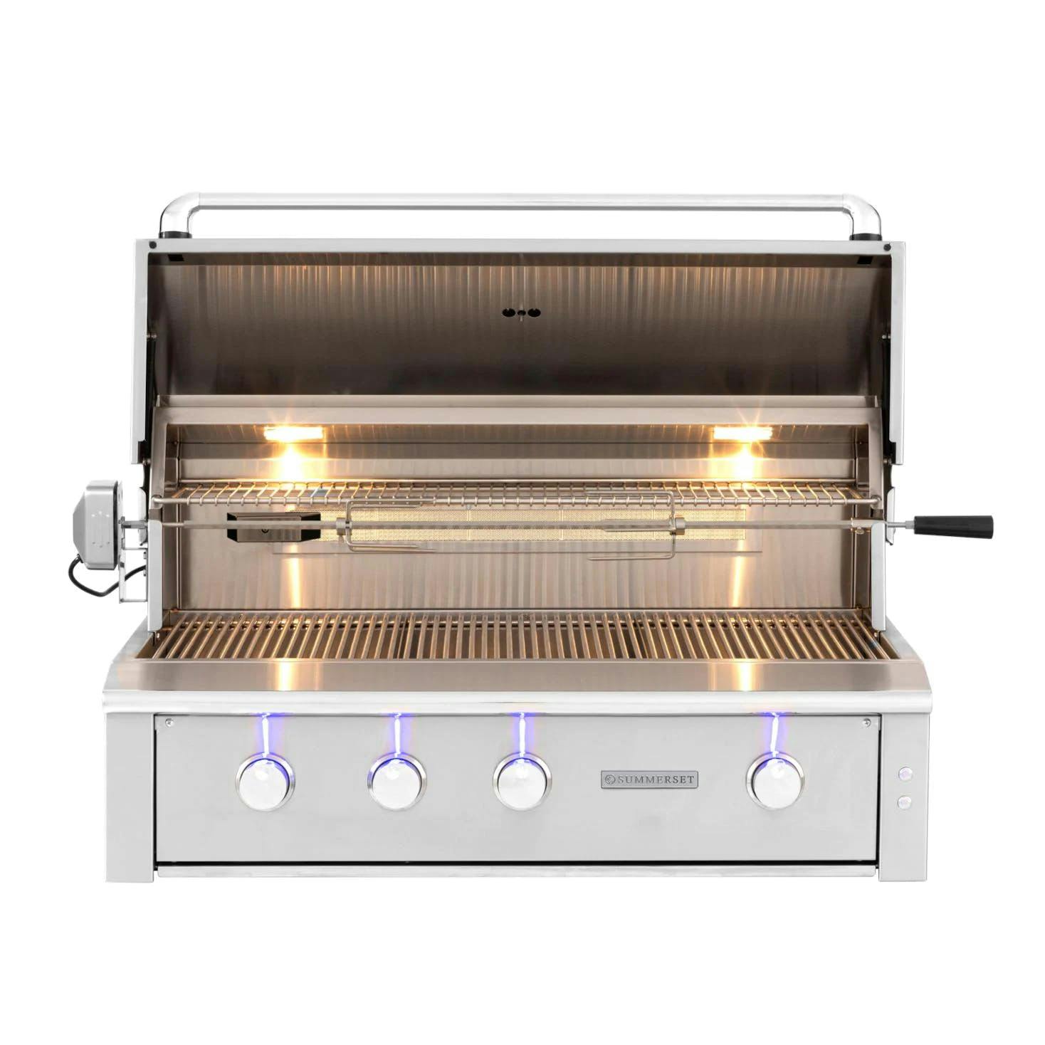Summerset Alturi Built-in Gas Grill with Stainless Steel Burners & Rotisserie
