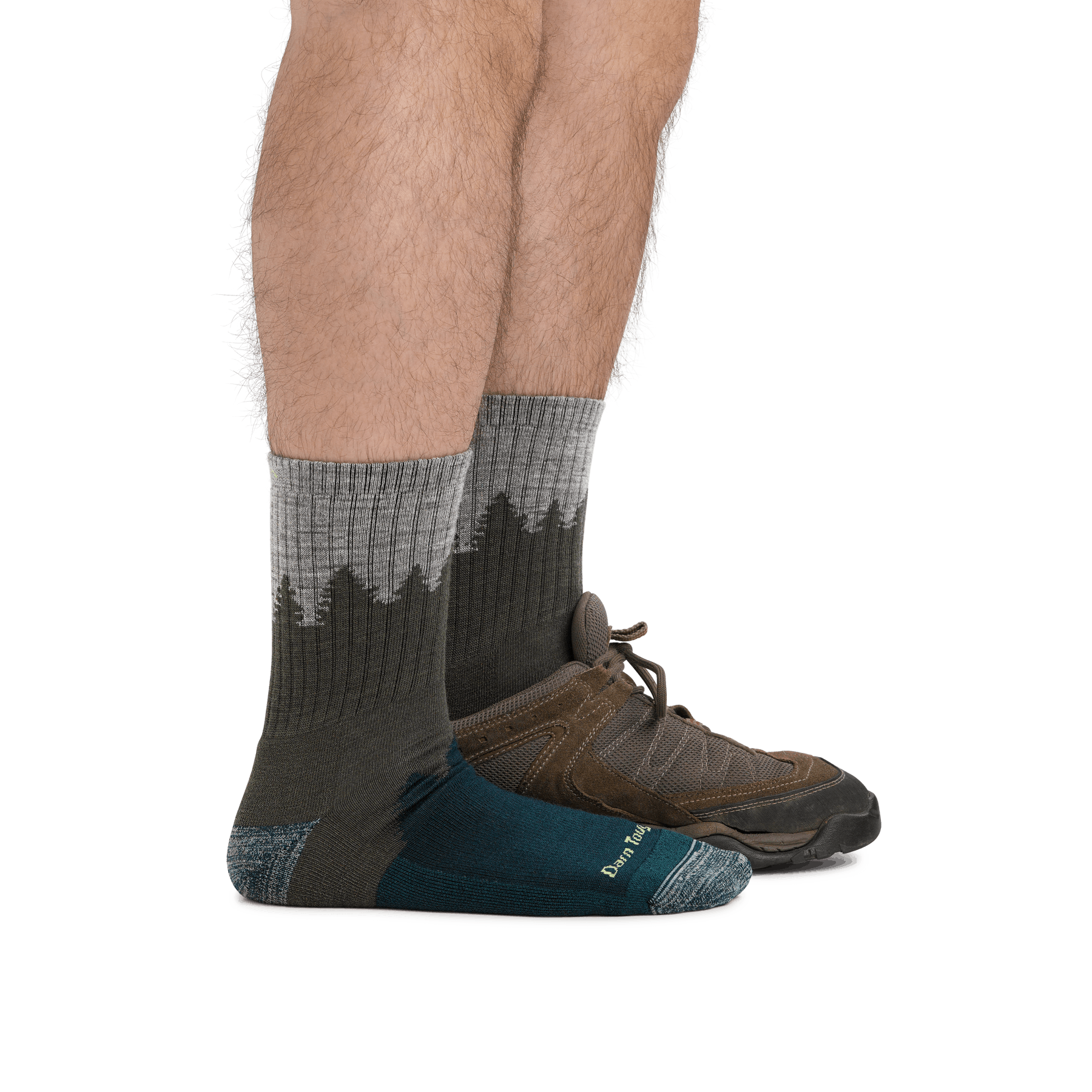 Darn Tough Men's Number 2 Micro Crew Midweight Hiking Socks with Cushion