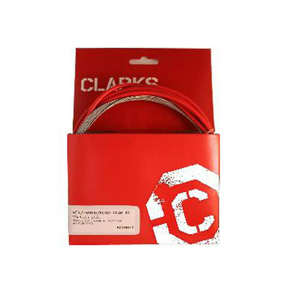 Clarks Stainless Steel Gear Kit Compatible with MTB/Hybrid/Road · Red · 2030mm, Stain