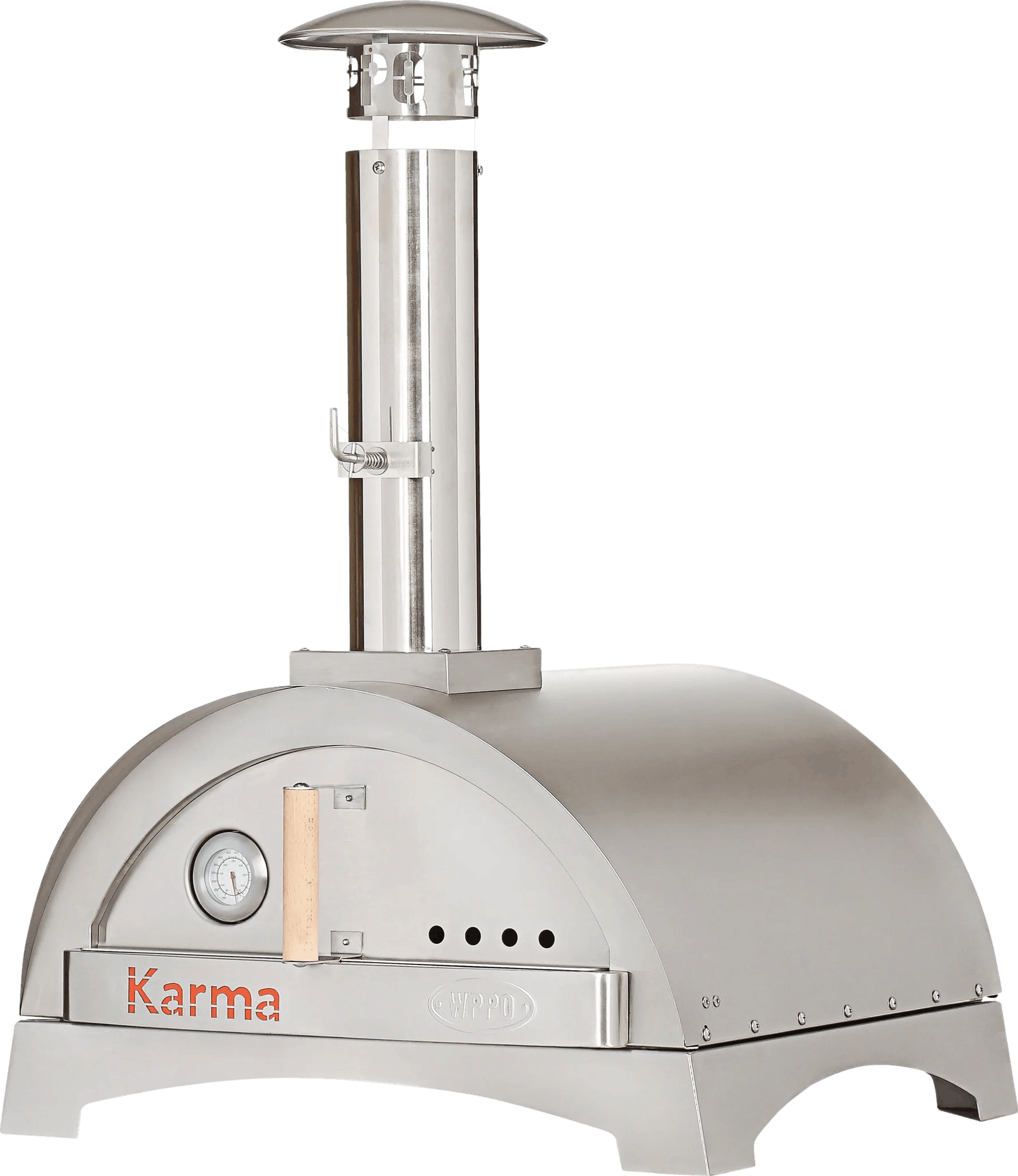 WPPO Karma Wood Fired Pizza Oven with Stainless Steel Base
