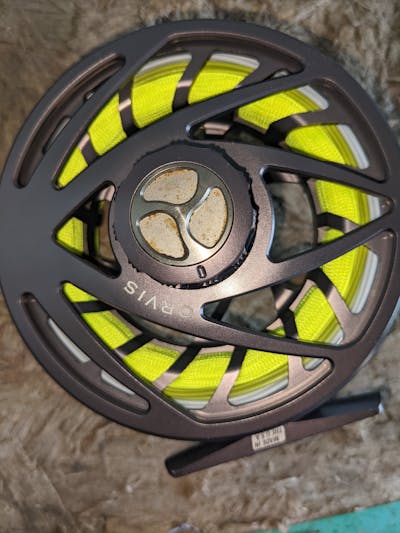 Close up of the Orvis Mirage USA Fly Reel.