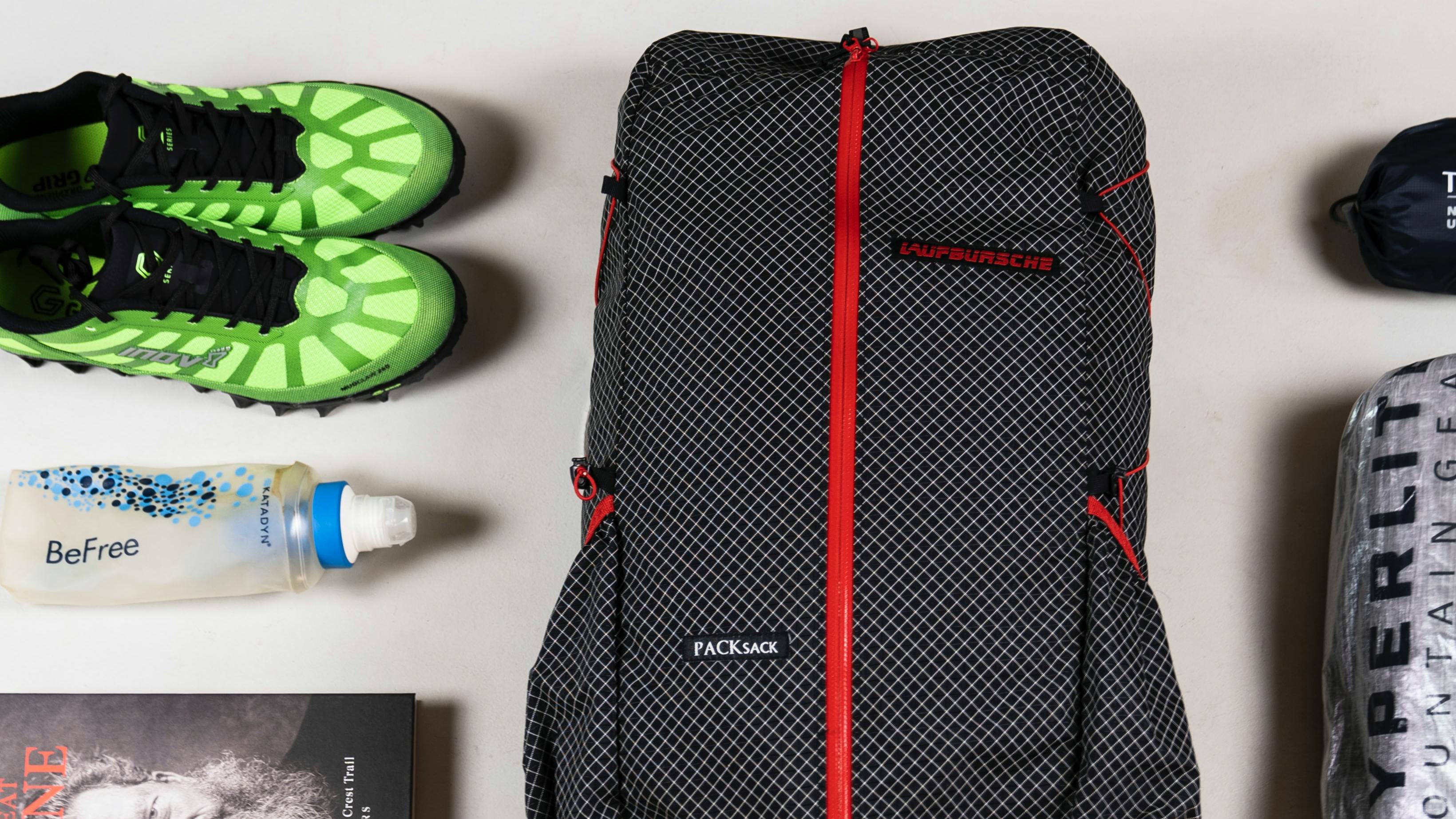Camping gear for an ultralight camping trip