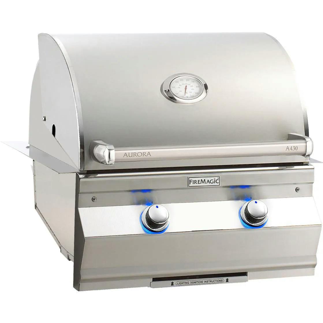 Fire Magic Aurora Built-in Gas Grill with Analog Thermometer · 24 in. · Propane