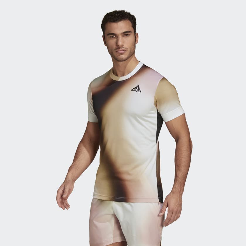 Adidas Melbourne FreeLift Printed Men's Tennis T-Shirt