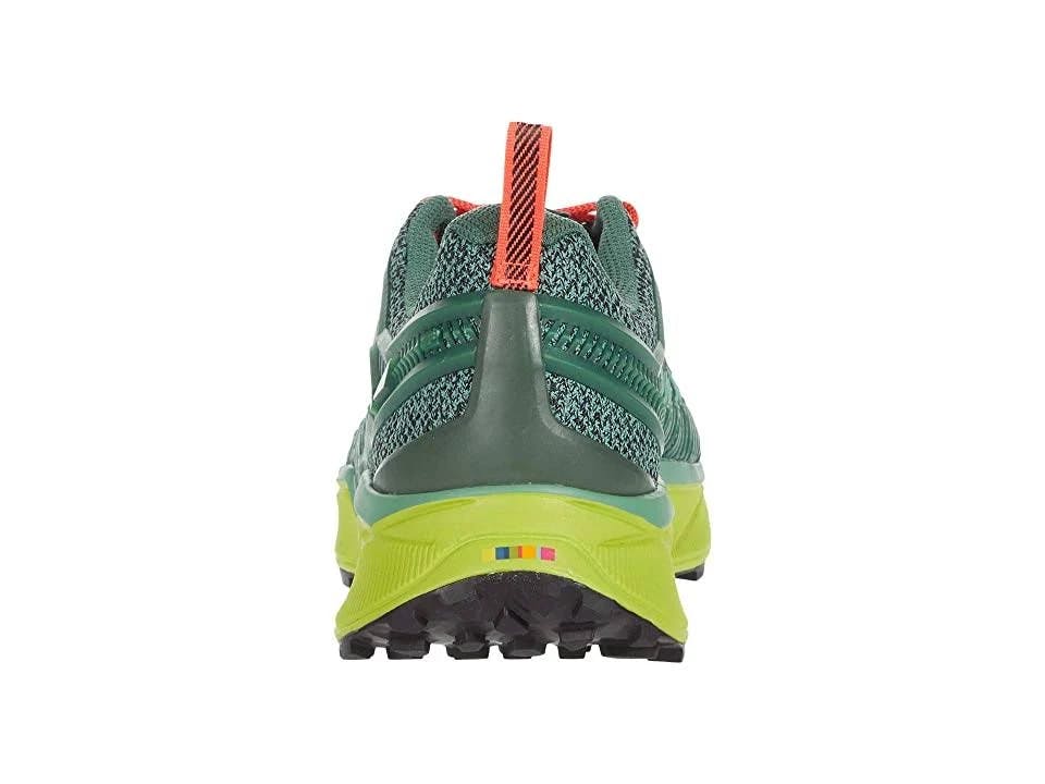 Salewa Women's Dropline Hiking Shoes in Field Green/Fluorescent Coral, Size 7