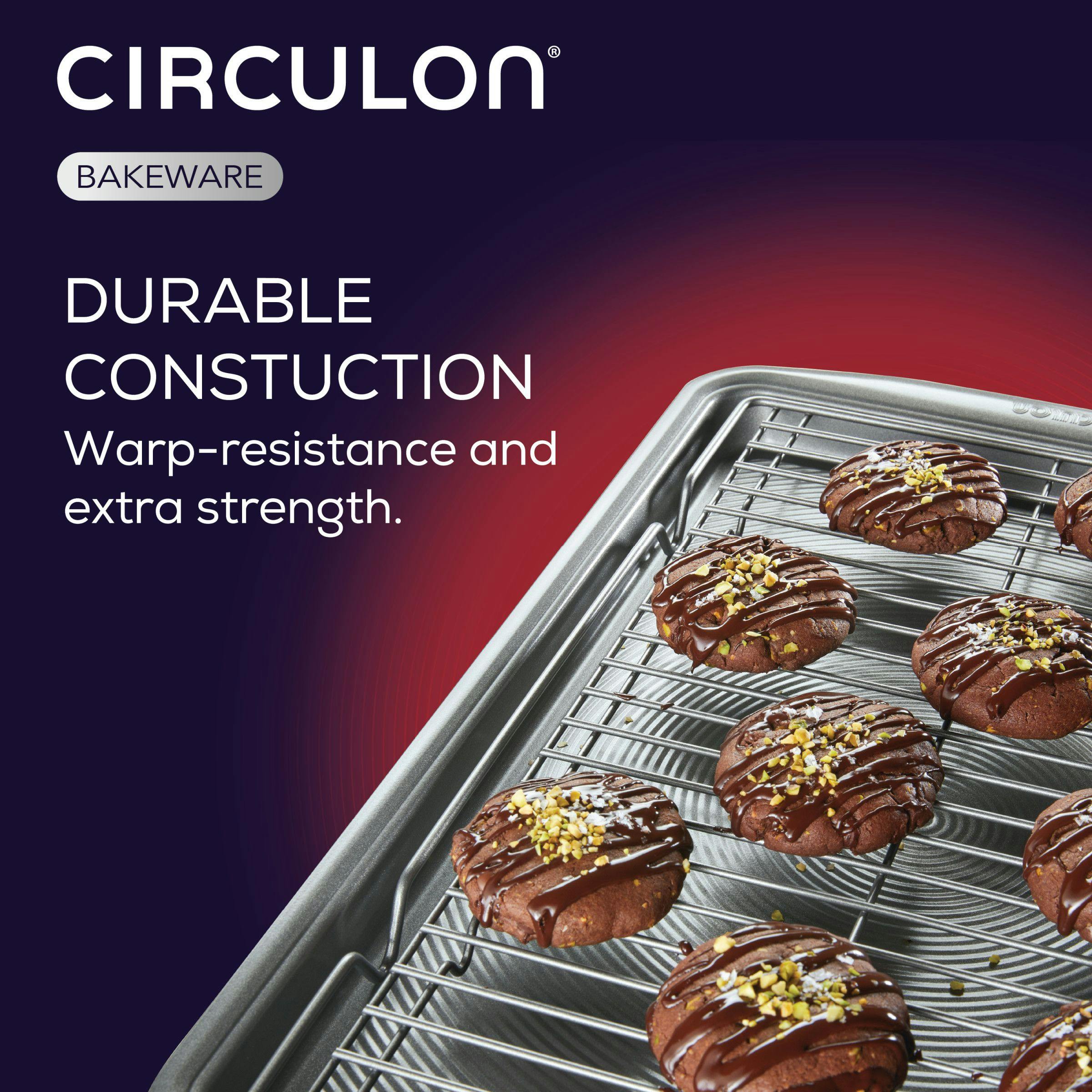 Circulon Nonstick Bakeware Set, 2-Piece, Gray