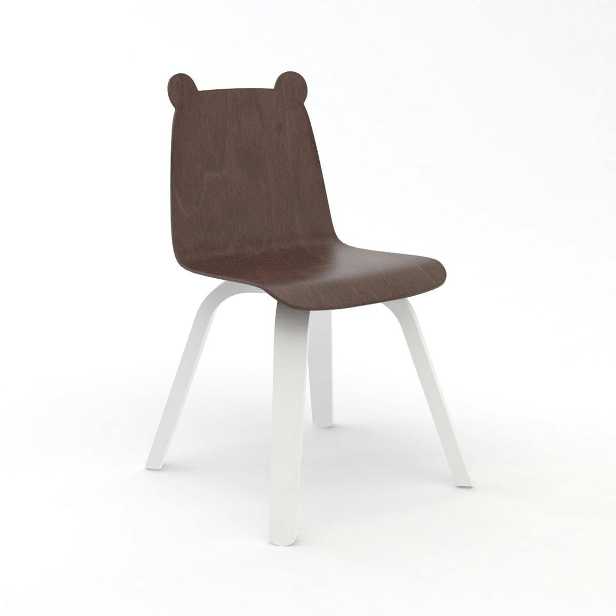 Oeuf Kids' Play Chairs Set of 2 - Bear (walnut)