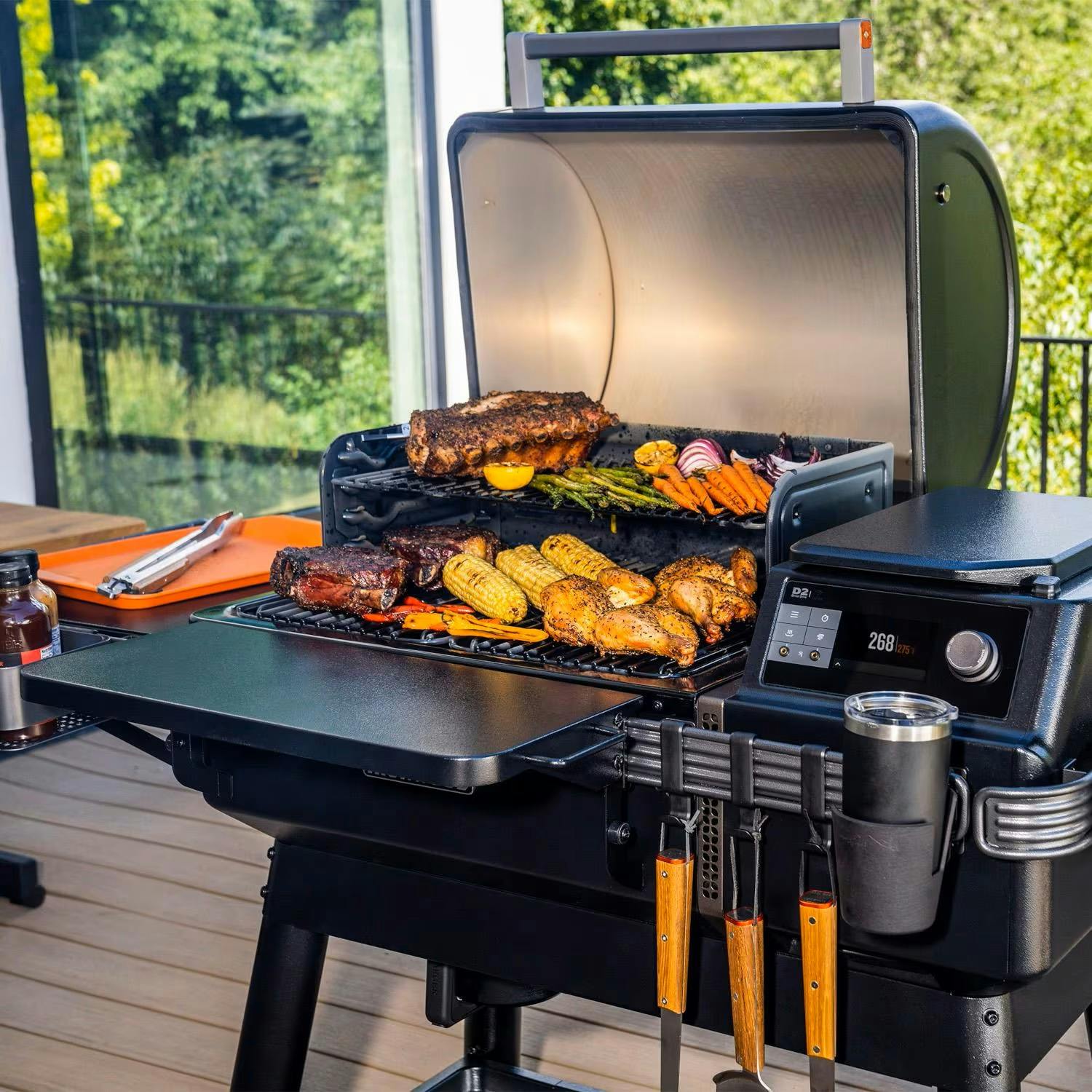 Traeger Ironwood Wood Pellet Grill with Pop-And-Lock Accessory Rail