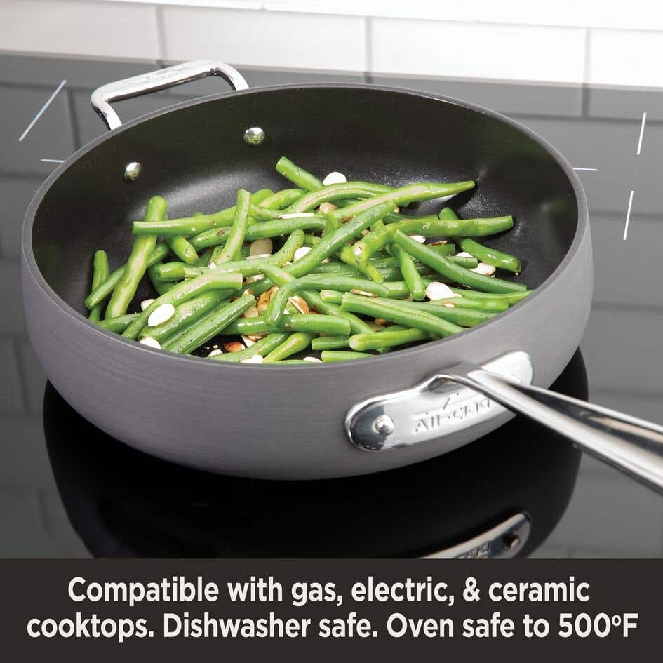 All-Clad HA1 Hard Anodized Nonstick 2 Piece Fry Pan Set 8, 10 Inch
