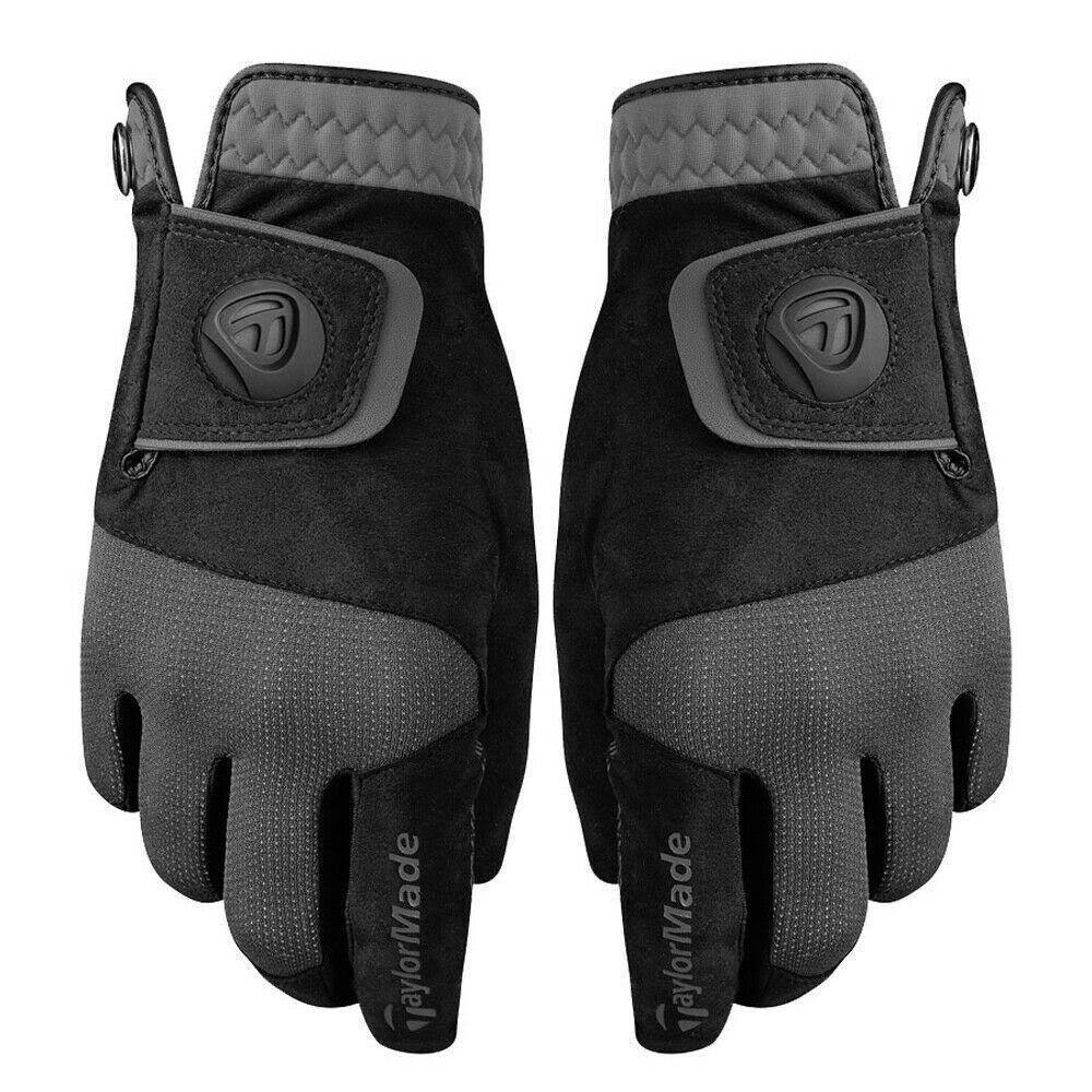 TaylorMade Golf Rain Control Gloves Size XL | Black/Gray
