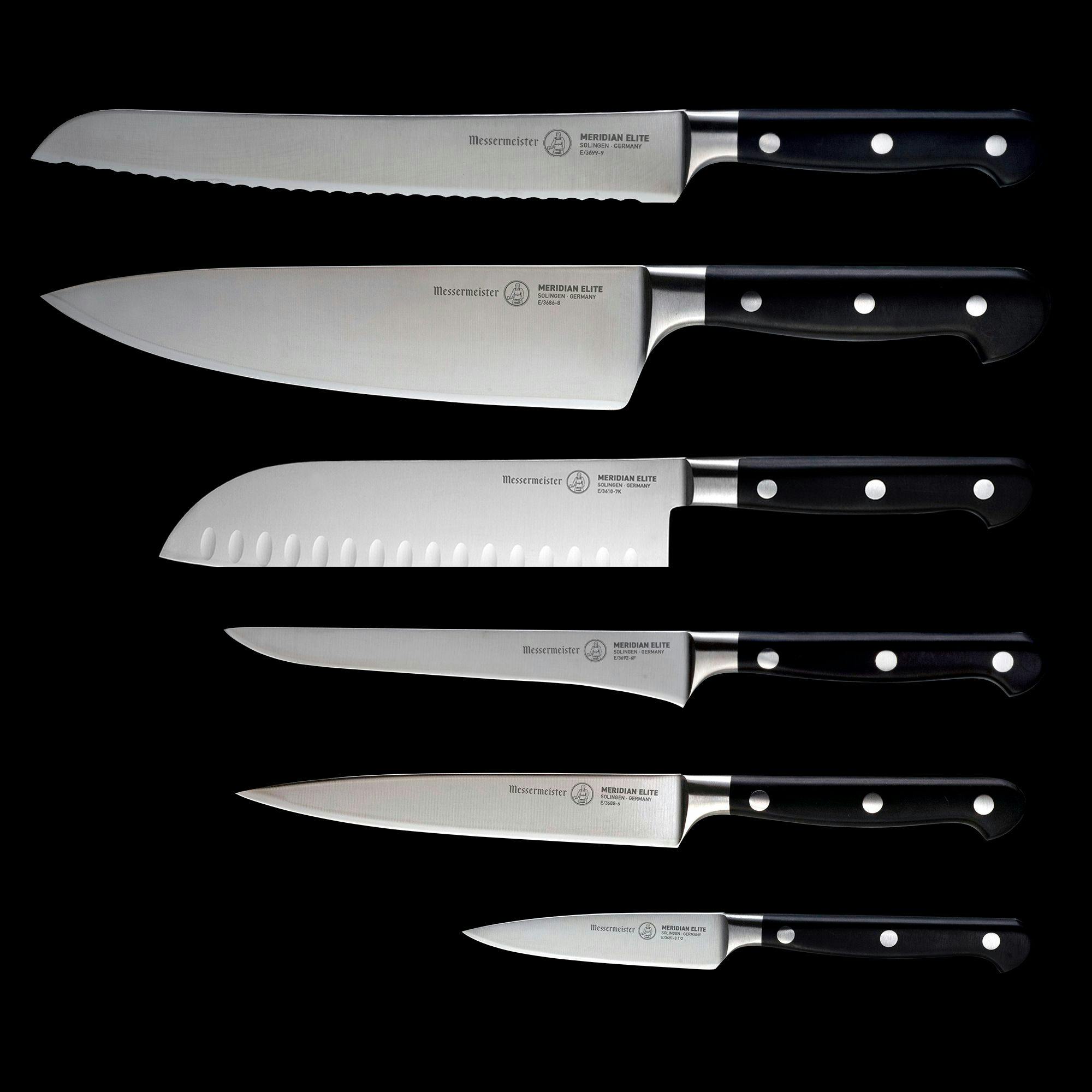 Messermeister Meridian Elite 6-Piece Fine Edge Steak Knife Set