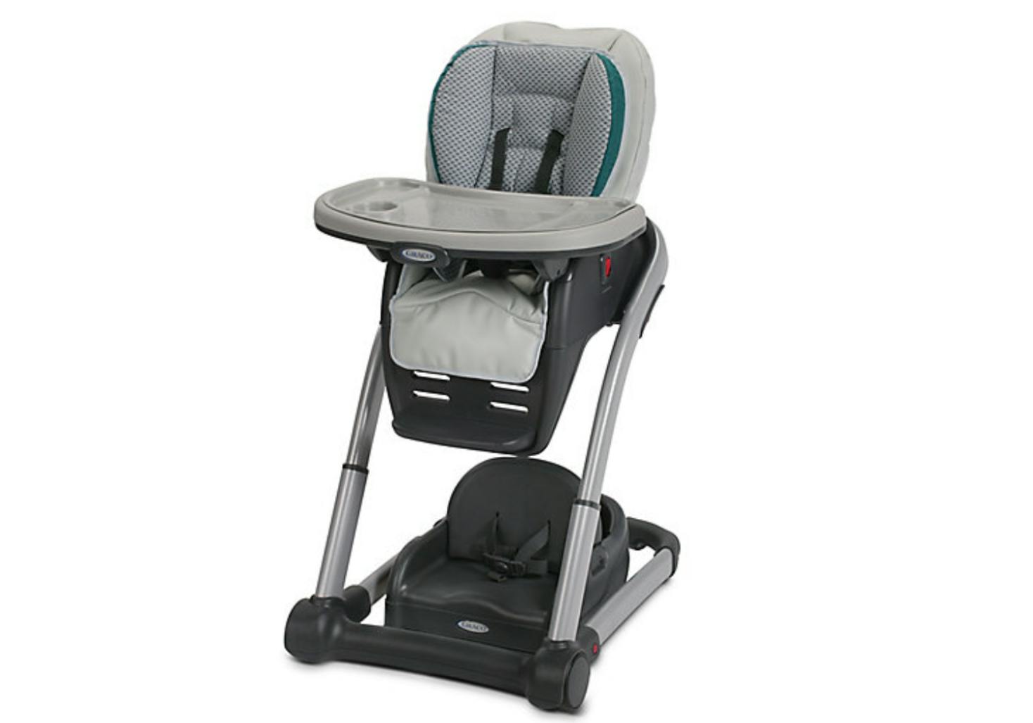The Graco Blossom 6-in-1 Convertible High Chair.
