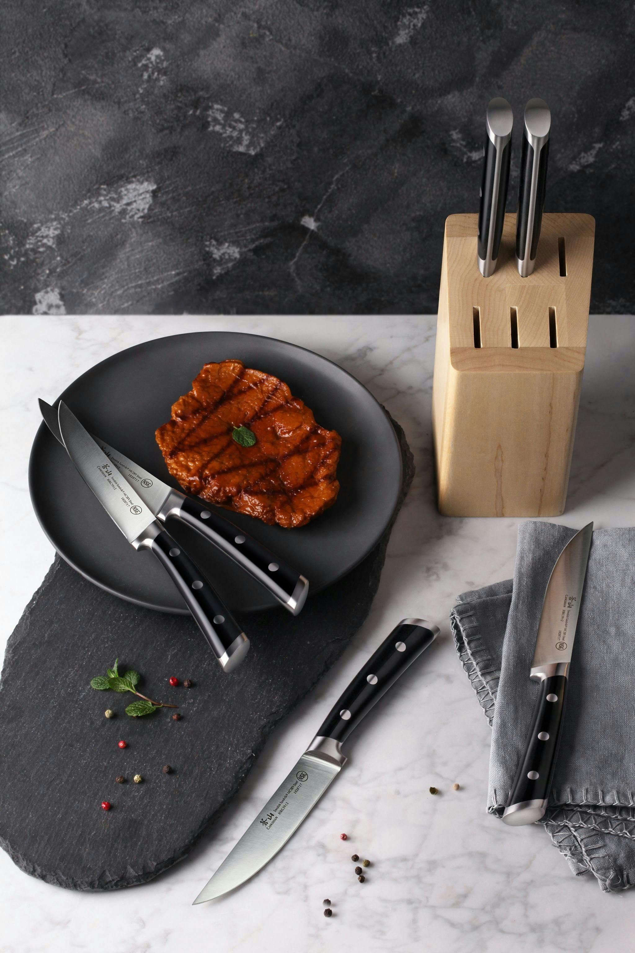 Cangshan TS Series 7-Piece Steak Knife Block Set