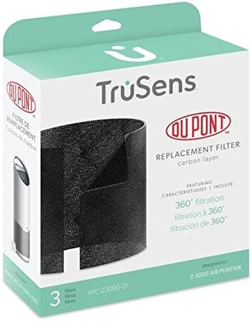 TruSens Replacement Carbon Filter for Z-3000AP & Z-3500AP (3pk) Air Purifier Replacement Filters