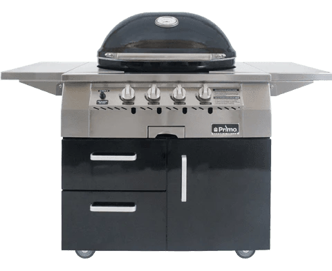 Primo Oval XL Gas Grill Cart-Mounted · Natural Gas