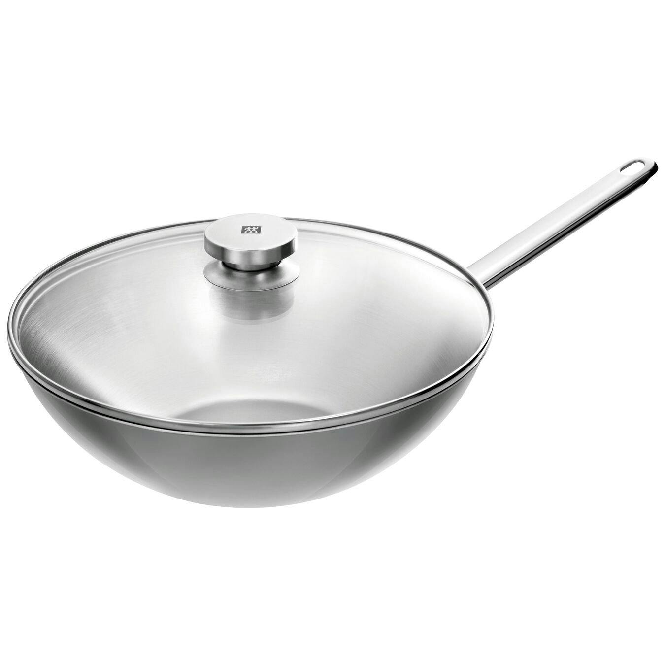 Zwilling Plus 12-Inch Stainless Steel Wok With Lid