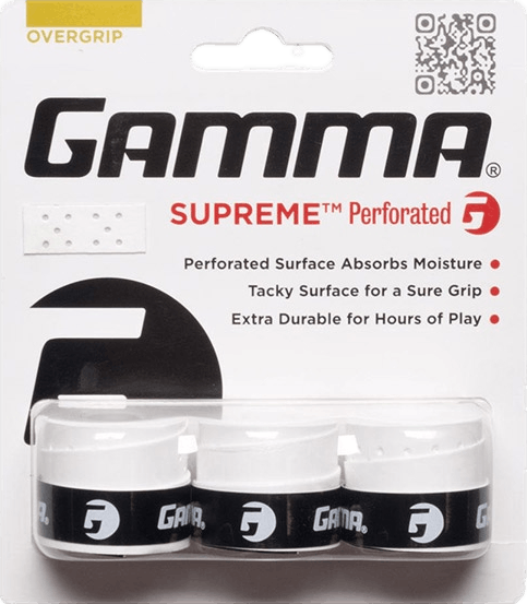 Gamma Supreme Perforated Overgrip (3x) (White)