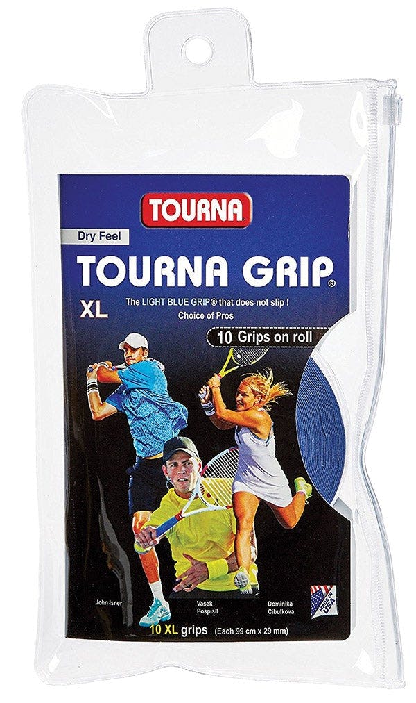 Tourna Grip "XL" Overgrip Tour Pack (10x) (Blue)