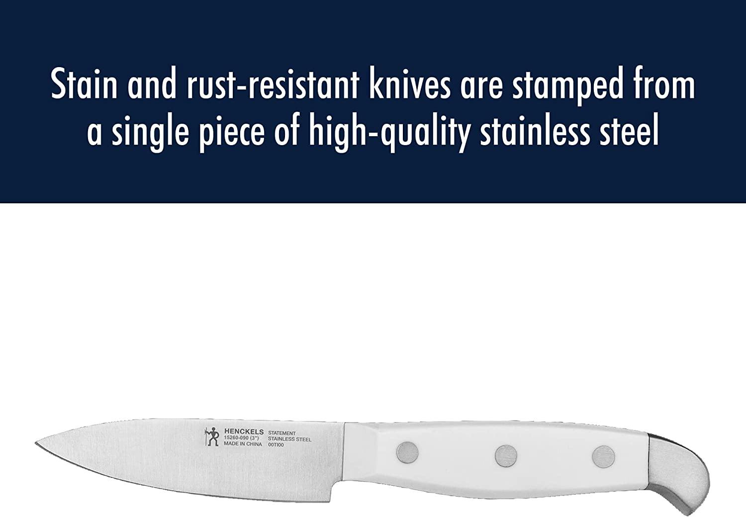 Henckels Statement 15-pc Knife Block Set - White Handles