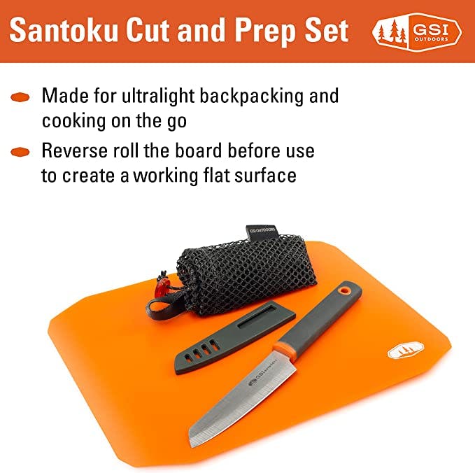 GSI Outdoors Rollup Cutting Board Knife Set
