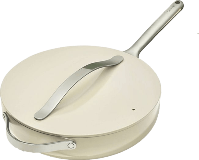 Caraway Home 4.5qt Saute Pan with Lid Cream