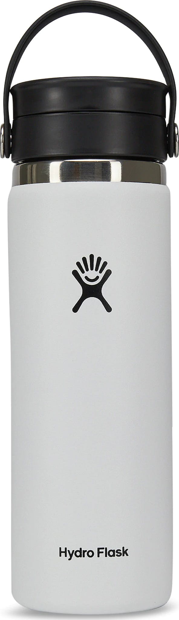Hydro Flask 20 oz Wide Mouth Bottle with Flex Sip Lid · White