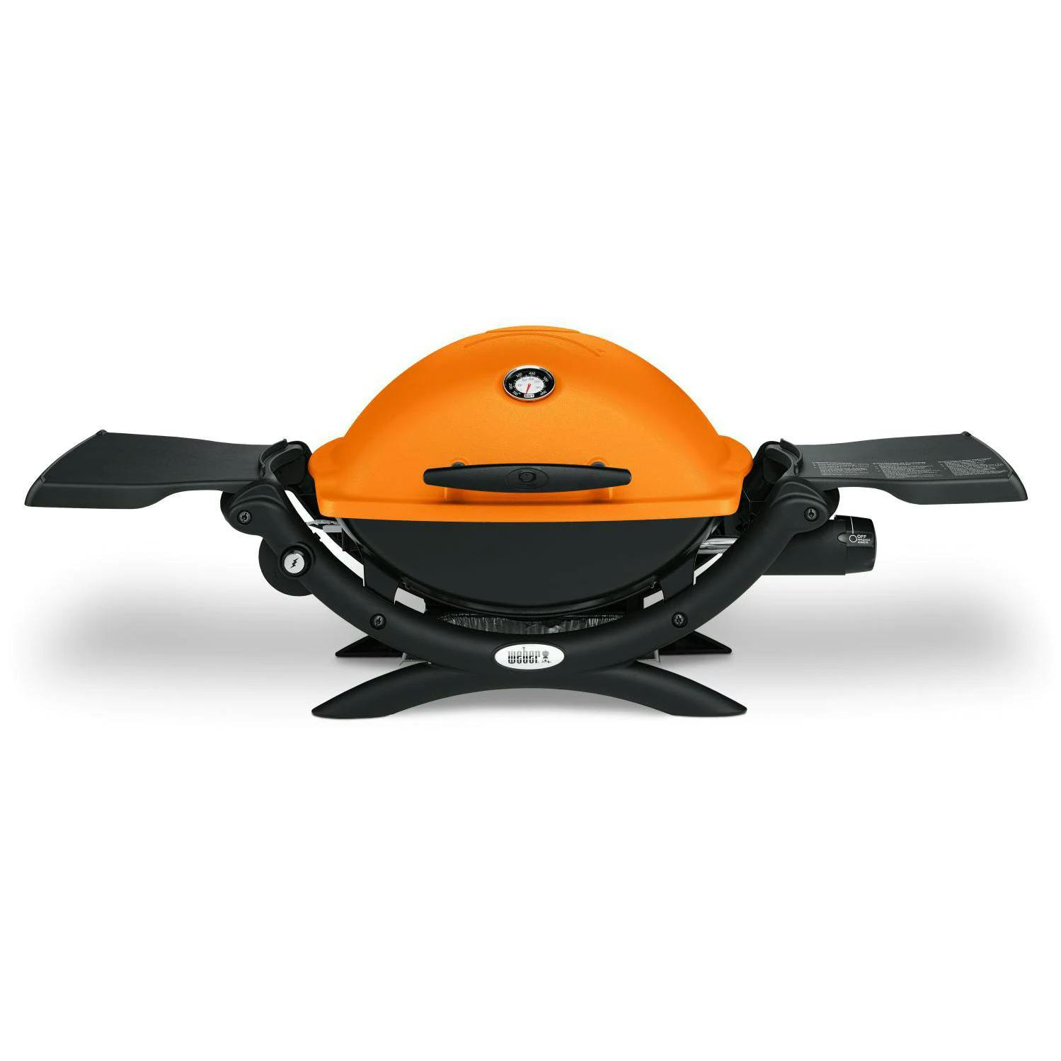 Weber Q 1200 Portable Gas Grill Orange · Propane