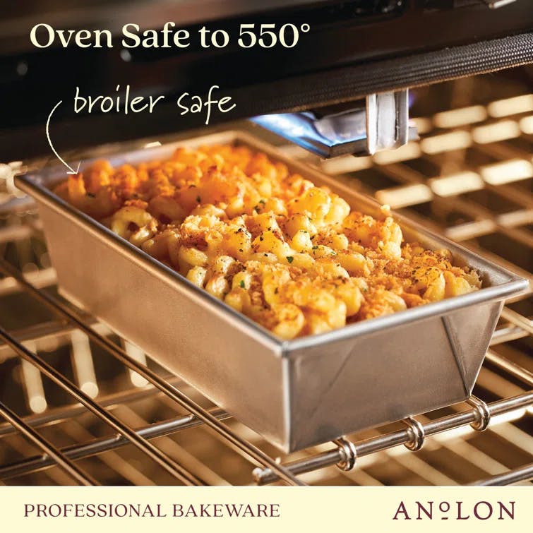 Anolon Pro Bake Bakeware Aluminized Steel Loaf Pan, 9-Inch x 5-Inch, Silver