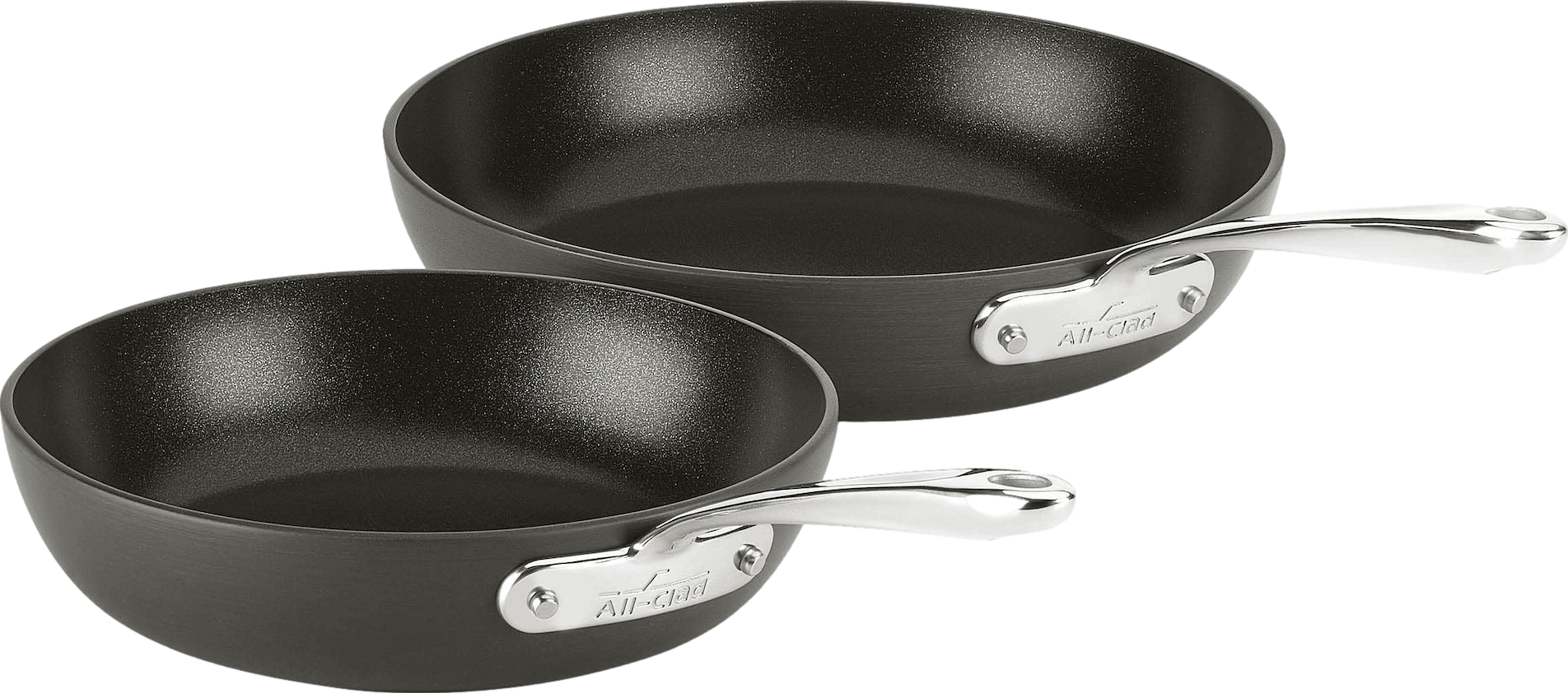 All-Clad Essentials Nonstick Cookware Set, 2 piece Fry Pan Set, 8.5 & 10.5 inch