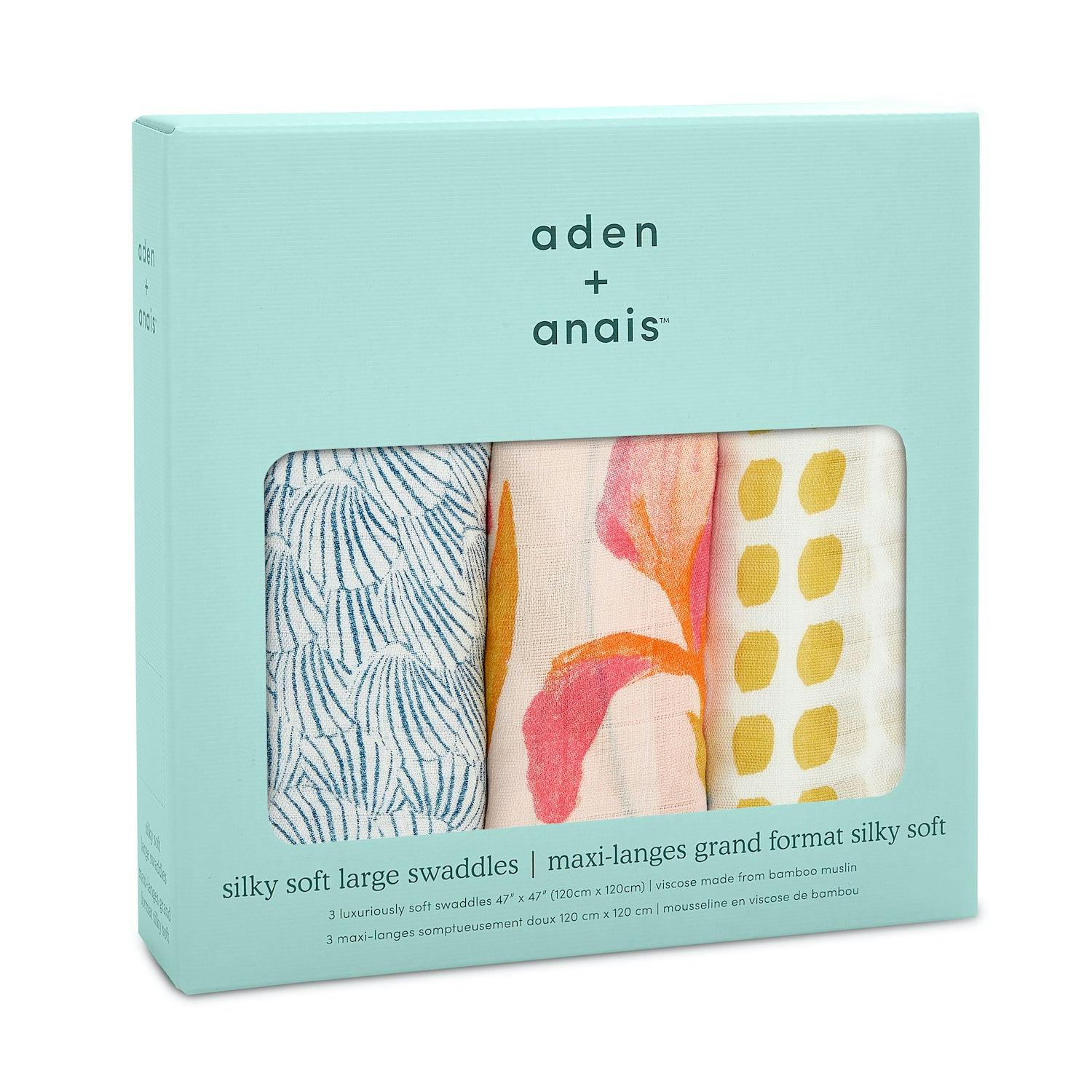 Aden + Anais Silky Soft Swaddle 3-Pack
